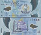 Vanuatu: 10.000 Vatu 2010 commemorating 30th Anniversary of Independence, P.16 in perfect UNC condition.
 [taxed under margin system]