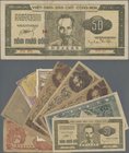 Vietnam: Nice lot with 11 banknotes of the 1950's series comprising 2 x 50 Dong 1950 P.32 in VF/aUNC, 100 Dong 1950 P.33 in VF+, 3 x 200 Dong 1950 P.3...