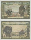 West African States: 500 Francs ND, letter “T” = TOGO, P.802Tg, tiny dint at upper right corner, otherwise perfect. Condition: aUNC
 [taxed under mar...