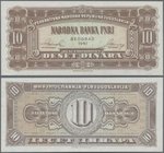 Yugoslavia: 10 Dinara 1951 unissued series, P.67I in perfect UNC condition.
 [taxed under margin system]