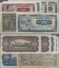 Yugoslavia: Set with 6 banknotes comprising 100 Dinara 1953, 100, 500, 2x 1000 and 5000 Dinara 1955, P.68-70, 71a,b, 72a. Condition: F to UNC. (6 pcs....