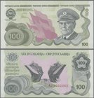 Yugoslavia: 100 Dinara ND(1990), P.101A with serial number FZ0002062 on back and in perfect UNC condition. Very Rare!
 [taxed under margin system]