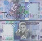 Testbanknoten: Great Britain: Test Note printed by De La Rue Currency with portrait of John Coltrane, a famous Jazz Musician, at center. The note is i...