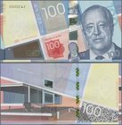 Testbanknoten: Test Note „100“ by Giesecke & Devrient with the portrait of Ludwig Mies van der Rohe, Director of the BAUHAUS in Dessau, with serial nu...