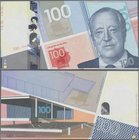 Testbanknoten: Test Note „100“ by Giesecke & Devrient with the portrait of Ludwig Mies van der Rohe, Director of the BAUHAUS in Dessau, without serial...