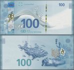 Testbanknoten: Test Note by Louisenthal “100 Water note” 2017 with the RollingStar LEAD foil and RollingStar registered thread and 3D depth effect, wi...