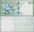Testbanknoten: Test Note “25 Bollon” by Louisenthal, offset printed and uniface Test Note with segemented security thread with “25 BN” at center. Cond...