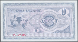 Macedonia: 1992, Pick 1, quantity lot with 173 Banknotes in good to mixed quality, sorted and classified by Pick catalogue numbers, please inspect
 [...