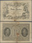 Deutschland - Altdeutsche Staaten: Kurhessische Lei- und Commerzbank 10 Thaler 1855, PiRi. A144, kleine Einrisse am unteren und oberen Rand, Rostfleck...