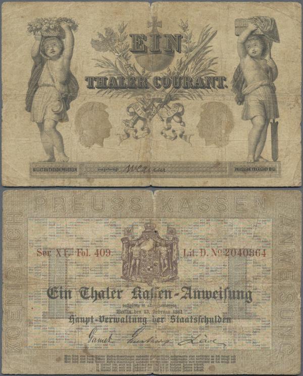 Deutschland - Altdeutsche Staaten: Preußen, Hauptverwaltung der Staatsschulden, ...