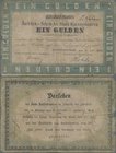 Deutschland - Altdeutsche Staaten: Darlehen-Schein der Stadt Kaiserslautern 1 Gulden 1870, PiRi A577, stärker gebraucht mit kleinen Einrissen und Löch...
