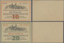 Deutschland - Alliierte Miltärbehörde + Ausgaben 1945-1948: Schwarzenberg, Landkreis, 10, 20 Reichsmark, 20.4.1945, schmale KN 16 mm, Erh. I, total 2 ...