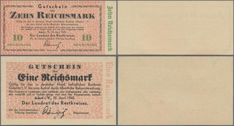 Deutschland - Alliierte Miltärbehörde + Ausgaben 1945-1948: Adorf, Landrat des R...