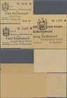 Deutschland - Alliierte Miltärbehörde + Ausgaben 1945-1948: Schleusingen, Stadt, 1, 5, 20 Reichsmark, 10.4.1945, Erh. I-, 3 Scheine
 [taxed under mar...