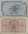 Deutschland - Bank Deutscher Länder + Bundesrepublik Deutschland: 1 DM 1948 mit Stempel und Perforation ”B” für West-Berlin, Ro.233c, stärker gebrauch...