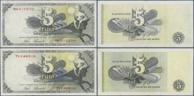 Deutschland - Bank Deutscher Länder + Bundesrepublik Deutschland: 5 DM 1948 mit ...