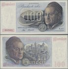 Deutschland - Bank Deutscher Länder + Bundesrepublik Deutschland: 100 DM 1948, Ro.256, sehr saubere, nur leicht gebrauchte Note mit wenigen Knicken. E...