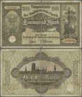 Deutschland - Nebengebiete Deutsches Reich: Danzig - Stadtgemeinde, 1000 Mark 31.10.1922, Ro.794, stark gebraucht mit Einrissen und kleinem Loch in de...