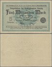 Deutschland - Nebengebiete Deutsches Reich: Danzig - Stadtgemeinde, 5 Milliarden Mark 1923, Ro.809a, sehr sauber, leicht gebraucht mit einigen Knicken...