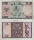 Deutschland - Nebengebiete Deutsches Reich: Danzig - Bank von Danzig, 20 Gulden 02.01.1932, Ro.842c, etwas stärker gebraucht mit kleinen Flecken und e...