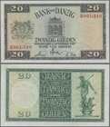 Deutschland - Nebengebiete Deutsches Reich: Bank von Danzig 20 Gulden 1. November 1937, Serie „K“, Ro.844a in kassenfrischer Erhaltung: UNC ÷ Bank of ...
