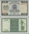 Deutschland - Nebengebiete Deutsches Reich: Bank von Danzig 20 Gulden 1937, Ro.844b in perfekt kassenfrischer Erhaltung: UNC ÷ Bank of Danzig 20 Gulde...