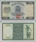 Deutschland - Nebengebiete Deutsches Reich: Bank von Danzig 20 Gulden 1937 Muster, Ro.844M mit rotem Stempel ”SPECIMEN”, Entwertungsloch und handschri...