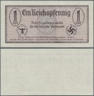 Deutschland - Konzentrations- und Kriegsgefangenenlager: 1 Reichspfennig o.D.1940-41, Ro.500, nahezu kassenfrische Erhaltung mit winziger bestoßener E...