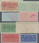 Deutschland - Konzentrations- und Kriegsgefangenenlager: Kleines Lot mit Wehrmachtsausgaben zu 1, 5, 10 und 50 Reichspfennig o.D.1942-44, jeweils mit ...