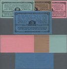 Deutschland - Konzentrations- und Kriegsgefangenenlager: Set with 4 vouchers of the displaced person camp in Oberhollabrunn with 2, 5, 10 Heller and 3...