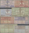 Deutschland - Konzentrations- und Kriegsgefangenenlager: Westerbork, Konzentrationslager, 10, 25, 50, 100 Cent, 15.2.1944, Campbell 4171-4174, in teil...
