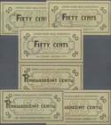 Deutschland - Konzentrations- und Kriegsgefangenenlager: Bayern - Scheinfeld, UNRRA-Team 569, Lot mit 3 x 50 Cents 1946, C.7431, leicht gebraucht und ...