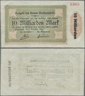 Deutschland - Notgeld - Westfalen: Wattenscheid, Amt, 10 Mrd. Mark, 1.11.1923, Erh. III, von großer Seltenheit (Topp 300 DM)
 [taxed under margin sys...