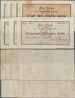 Deutschland - Notgeld - Württemberg: Altensteig, Stadtgemeinde, 100, 500 Tsd., 1 Mio. Mark, 8.8.1923, 5, 10, 20 Mio. Mark, 12.9.1923, 100 Mio. Mark, 1...