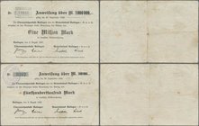 Deutschland - Notgeld - Württemberg: Balingen, Oberamtssparkasse und Gewerbebank, 500 Tsd. Mark, 8.8. - 30.9.1923, ohne Wz., Stempel Oberamtssparkasse...