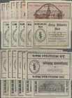 Deutschland - Notgeld - Württemberg: Böckingen, Stadtgemeinde, 1, 5, 10, 20, 50 Mrd. Mark, 25.10.1923, Serie A, Erh. II - IV, 20, 50, 100 (2), 500 Mrd...
