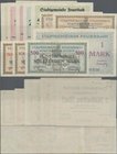 Deutschland - Notgeld - Württemberg: Feuerbach, Stadt, 2, 5 (2), 20, 50 Mrd. Mark, 26.10.1923, 5, 20, 50, 100, 500 Mrd. Mark, 11.11.1923, 1 Billion Ma...