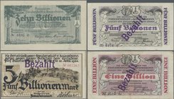 Deutschland - Notgeld - Württemberg: Freudenstadt und Baiersbronn, Stadtgemeinde und Gemeinde, 500 Mio., 50 Mrd. Mark, 12.9.1923, 10, 20, 50, 100, 200...