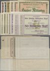 Deutschland - Notgeld - Württemberg: Geislingen, Stadt, 1, 10 Mio. Mark, 28.9.1923, 100 Mio. Mark, 12.10.1923, 20 Mrd. Mark, 26.10.1923, 100 Mrd. Mark...