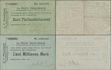 Deutschland - Notgeld - Württemberg: Heidenheim, C. F. Ploucquet, 500 Tsd. Mark, 12.9.1923 (Datum gestempelt), Erh. III, Nennwert mit Datum nicht bei ...