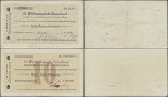 Deutschland - Notgeld - Württemberg: Heidenheim, J. M. Voith, 200 Tsd. Mark, 21.9.1923, 10 Mrd. Mark, o. D., Schecks auf Württ. Vereinsbank, Erh. III,...