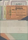 Deutschland - Notgeld - Württemberg: Kuchen, Süddeutsche Baumwoll-Industrie, 100, 500 Tsd., 1 Mio. Mark, 20.8.1923, 10, 20 (2), 50 Mrd. Mark, Kuchen, ...