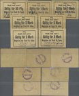 Deutschland - Notgeld - Ehemalige Ostgebiete: Deutsch Eylau, Westpreußen, Magistrat, 50 Pf., 1 (2, Stempel vs. und rs.), 2 (2, Unterschrifts-Varianten...