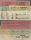 Deutschland - Notgeld - Ehemalige Ostgebiete: Grätz, Posen, Vorsitzender der Kreisausschusses, 1, 2, 3 Mark, 8.8.1914, je 2 (August und Angust), 50 Pf...