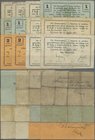 Deutschland - Notgeld - Ehemalige Ostgebiete: Schrimm, Posen, Magistrat, 50 Pf. (2), 1 (4, Papier weiß bzw. 2 x graugrün), 2 (4, je 2 x Papier weiß un...