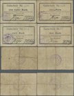 Deutschland - Notgeld - Ehemalige Ostgebiete: Vandsburg, Westpreußen, Magistrat, 1/2, 1, 2, 3 Mark, 1.9.1914, alle mit Stempel ”MAGISTRAT”, Erh. III -...