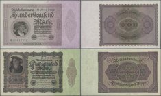 Deutschland - Deutsches Reich bis 1945: 11 original verpackte Bündel zu je 20 Banknoten 50.000 Mark 1923 mit Banderole der Reichsbank, Ro.78 und 19x 1...