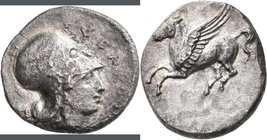 Korinth: AR-Stater, ca. 375-300 v. Chr., 7,5 g, sehr schön.
 [taxed under margin system]