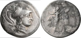 Pamphylien: SIDE: Tetradrachme, 2.-1. Jhd. v. Chr., 16,07 g. Athenakopf mit korinthischem Helm / Nike nach links. Verkrustung , gut ausgeprägt.
 [tax...