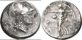 Pamphylien: SIDE: Tetradrachme, 2.-1. Jhd. v. Chr., 16,41 g. Athenakopf mit korinthischem Helm / Nike nach links. Fundverkrustung, sehr schön.
 [taxe...